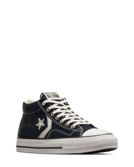 Converse Black All Star Star Player 76 Mid Top Sneaker for men