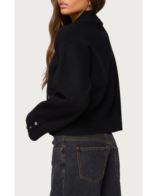 Edikted Black Lorne Compact Knit Jacket