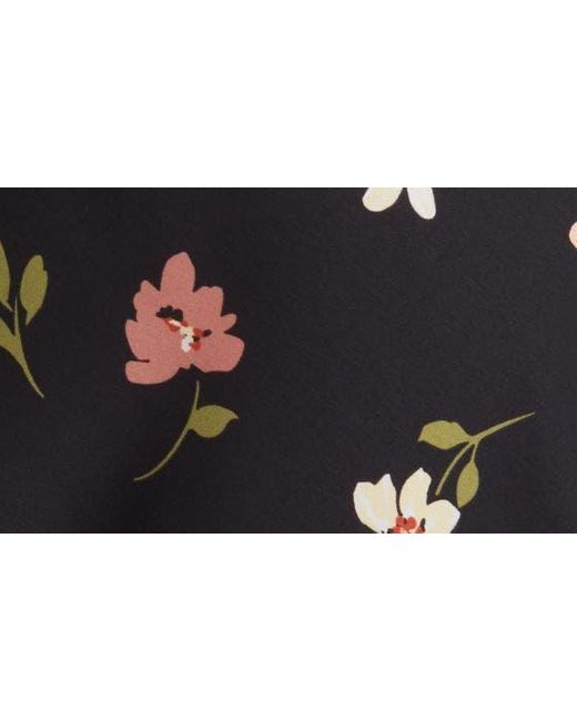 BP. Black Floral Tie Strap Minidress