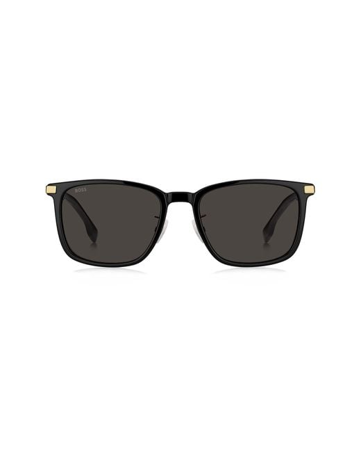 Boss Black 57mm Rectangular Sunglasses for men