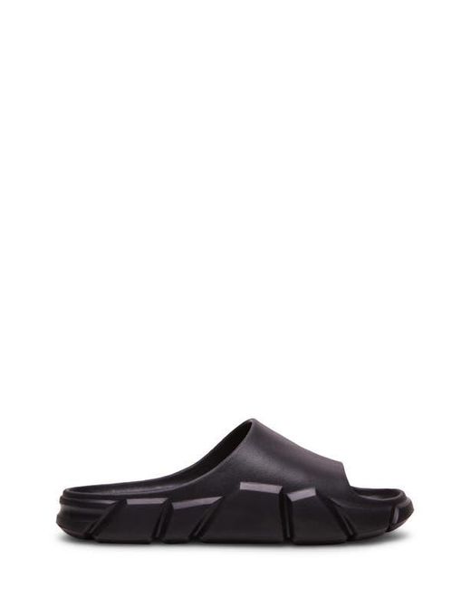 Steve Madden Black Charged Slide Sandal for men