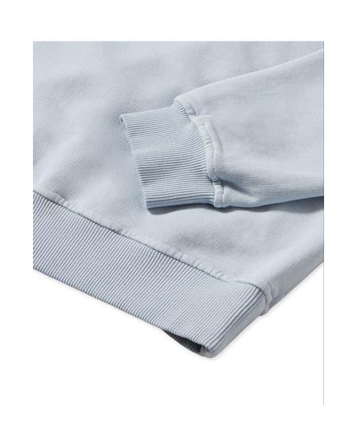 Fortela Gray Yalep Brushed Jersey Quarter Zip Collared Sweatshirt for men