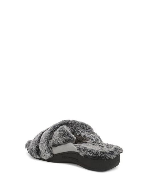 Vionic Gray Relax Ii Slide Slipper