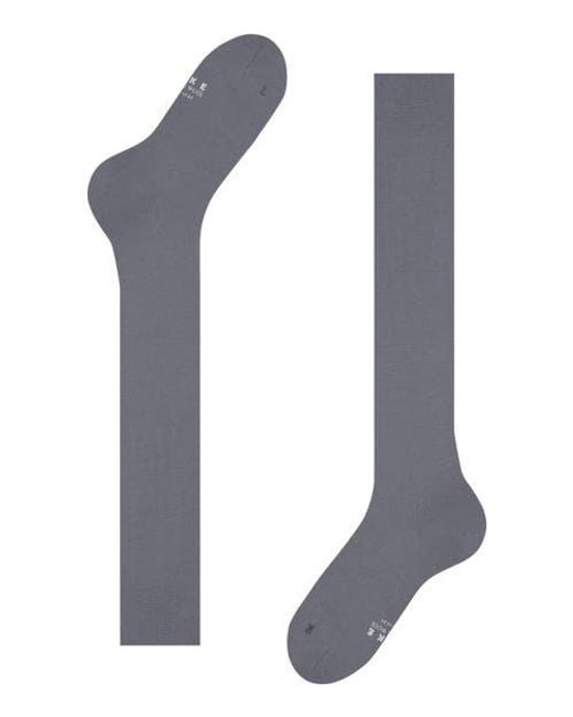 Falke Gray Energizing Wool Compression Knee High Socks for men