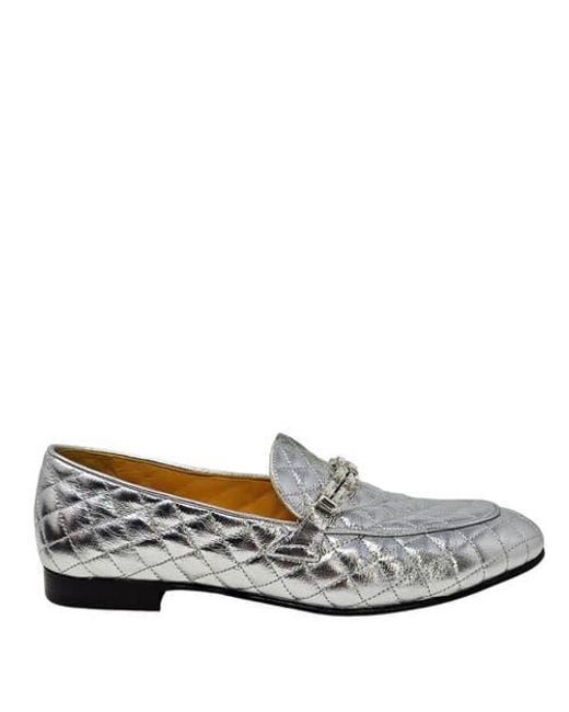 Madison Maison Gray Flat Quilted Loafer