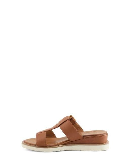 Spring Step Brown Seaport Slide Sandal