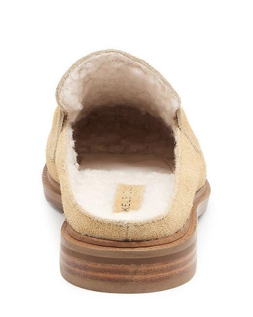 Kelsi Dagger Brooklyn Natural Lock Faux Shearling Lined Mule
