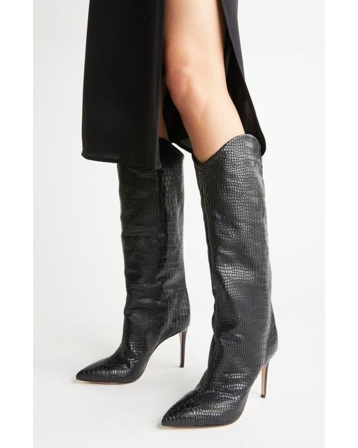 SCHUTZ SHOES Black Maryana Pointed Toe Boot