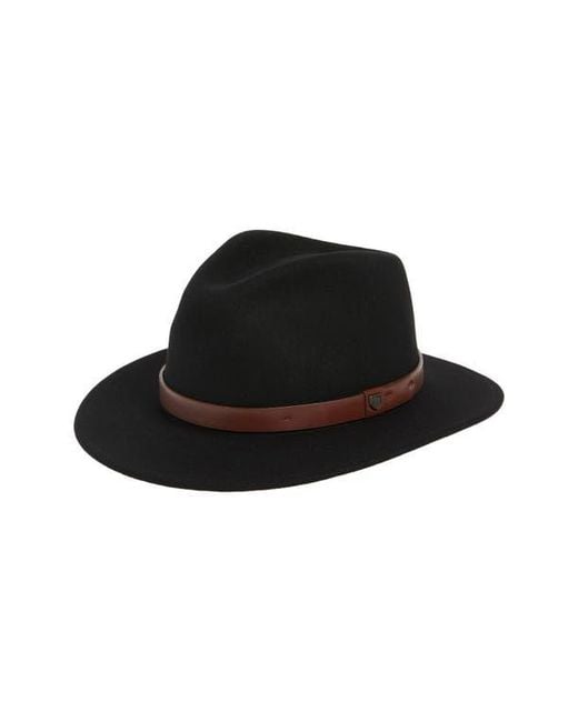 Brixton Black Messer Fedora Hat