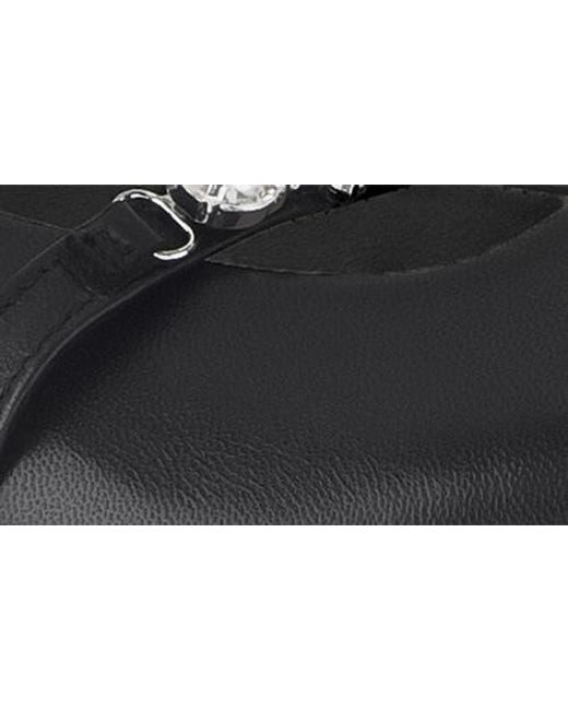 Gabor Black Crystal Mary Jane Flat