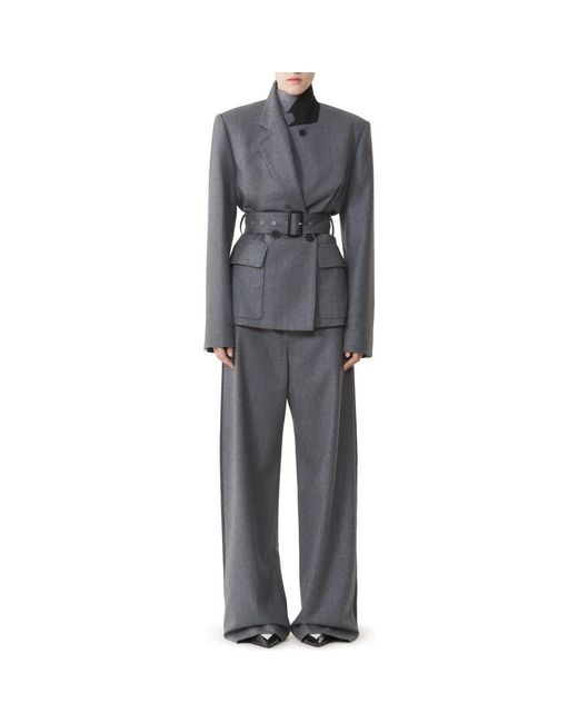Lanvin Gray Belted Jacket