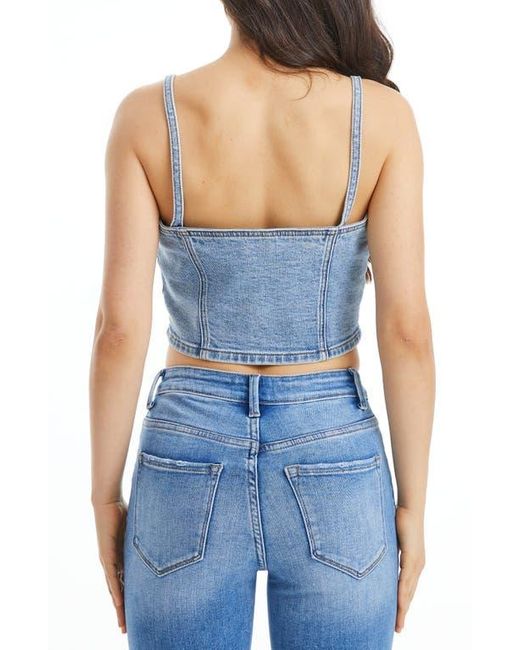 Bayeas Blue Lunna Denim Corset Top