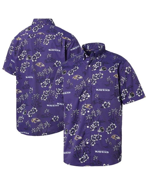 Reyn Spooner Blue Baltimore Ravens Kekai Button-up Shirt At Nordstrom for men