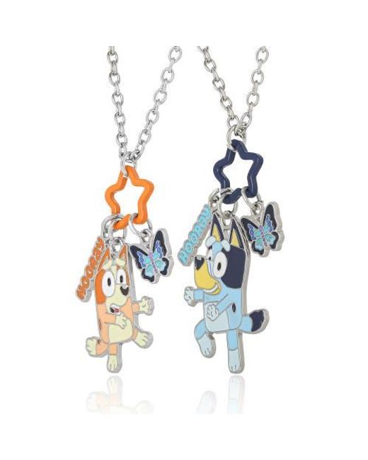 Bluey Bff Pendant Necklace Set With Star And Charm Tags in Blue | Lyst