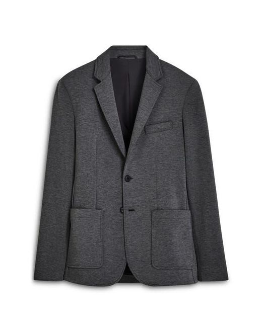 Bugatchi Black Soft Touch Heathered Knit Blazer for men