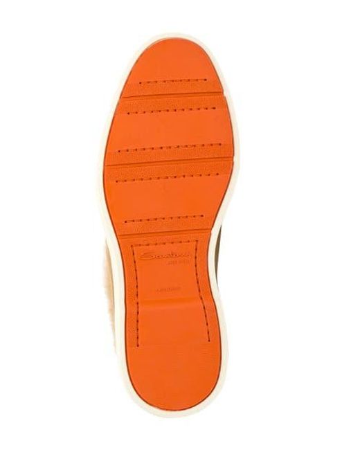 Santoni Natural Suede Desert Boot