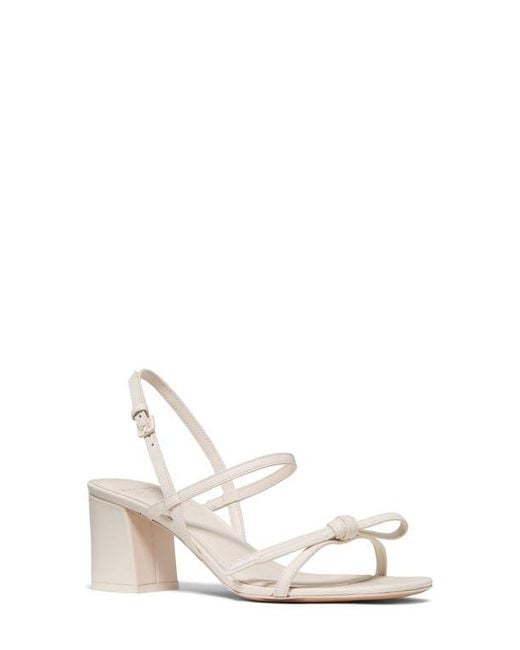 Kate Spade White Loop Slingback Sandal