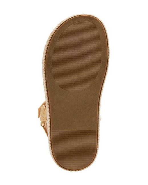 Steve Madden Natural Lagoon Quarter Strap Platform Sandal