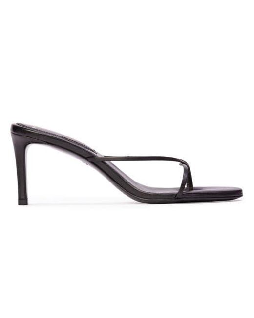 Black Suede Studio Metallic Gem 65 Sandal