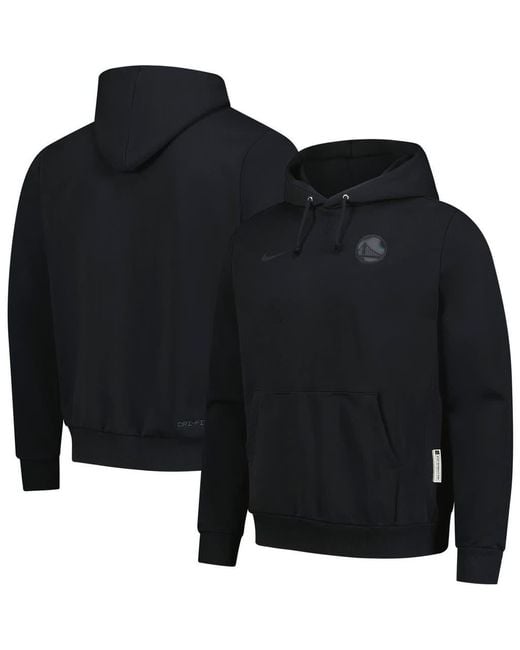 Nike Black Golden State Warriors Authentic Travel Standard Issue Dri-Fit Hoodie for men