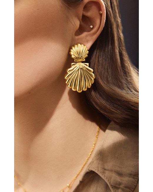 BaubleBar Metallic Out Of This Shell Earrings