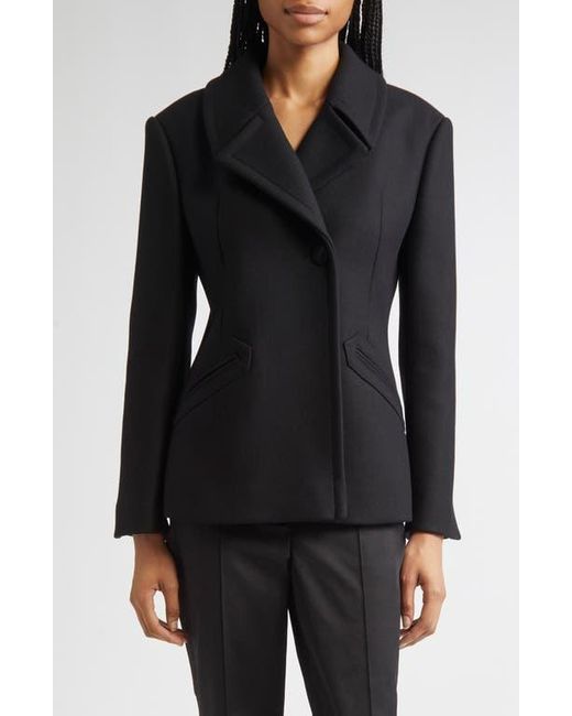 Partow Black Jesse Virgin Wool Blend Jacket