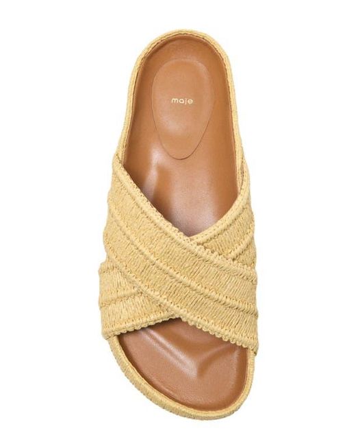 Maje Natural Platform Sandals