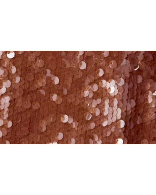 Endless Rose Brown Sequin Strapless Midi Dress