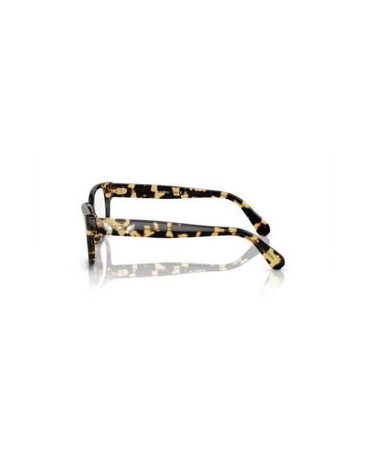 Swarovski Brown 54Mm Rectangle Optical Glasses