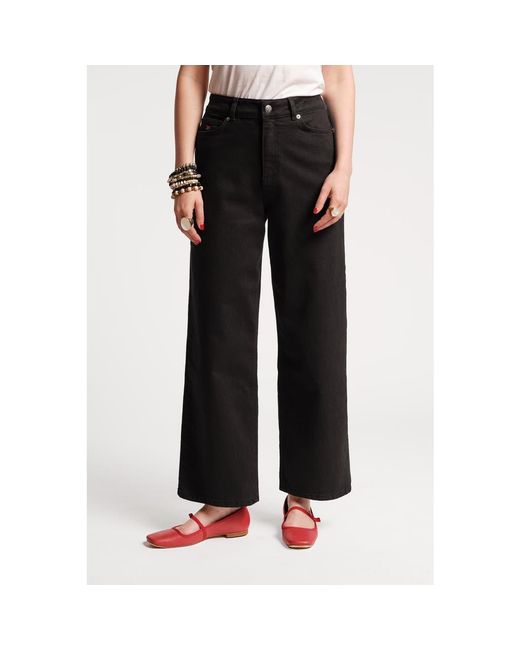 Frances Valentine Black Ace Jean Solid Stretch Denim