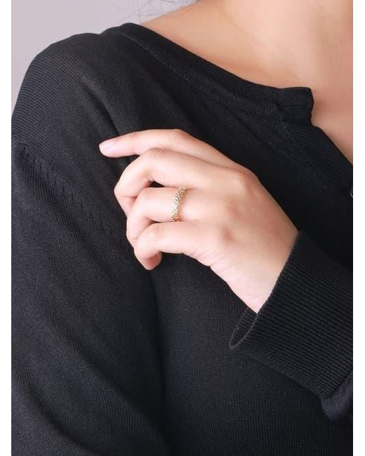 DEVATA Metallic Daisy Flower Ring