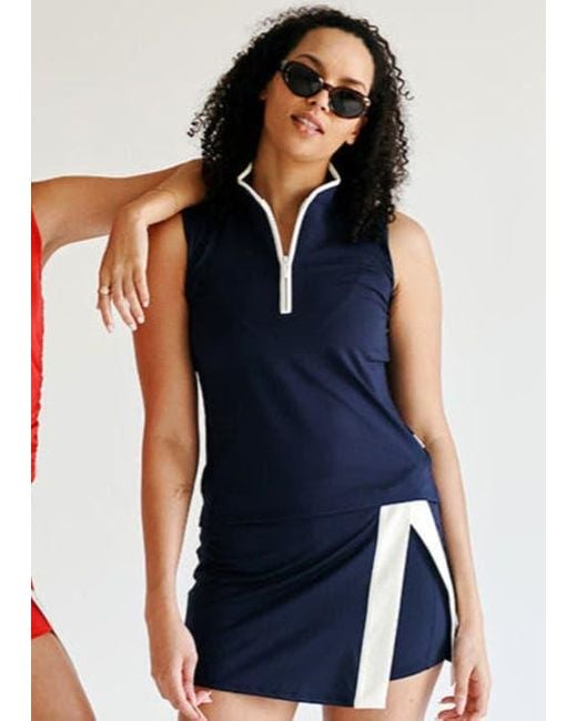Beldrie Blue Drive Mock Top