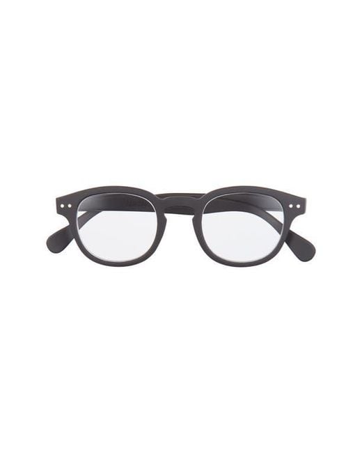 Izipizi Black 47Mm Rectangular Reading Glasses