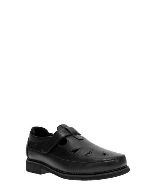 Propet Black Helen T-Strap Flat