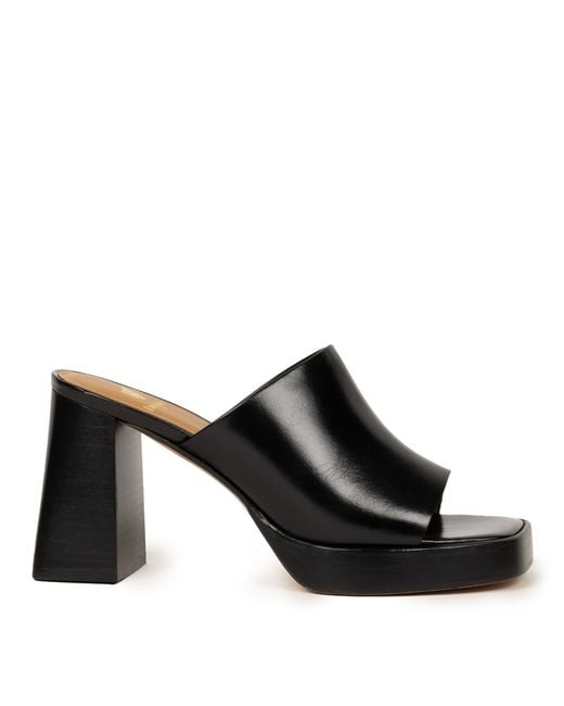 Bobbies Black Renata Heeled Sandals
