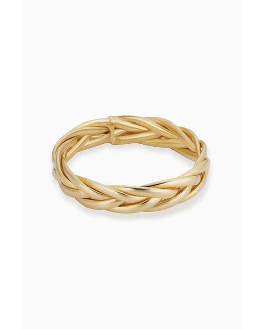 Oradina Metallic 14K Solid Caesar Stack Ring