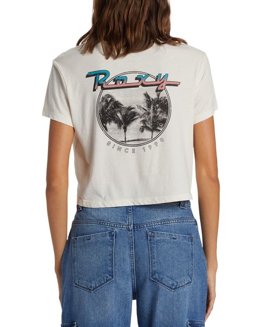Roxy Blue Baja Cali Crop T-shirt