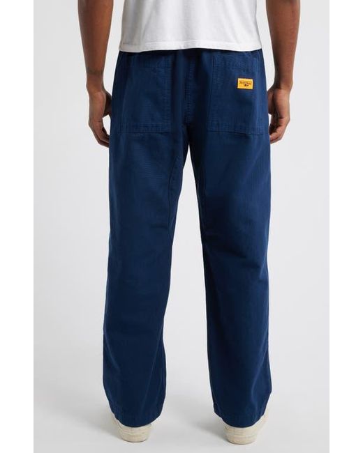 Service Works Blue Organic Cotton Canvas Drawstring Chef Pants for men