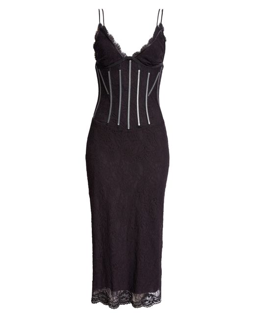 Dolce & Gabbana Black Lace Corset Dress