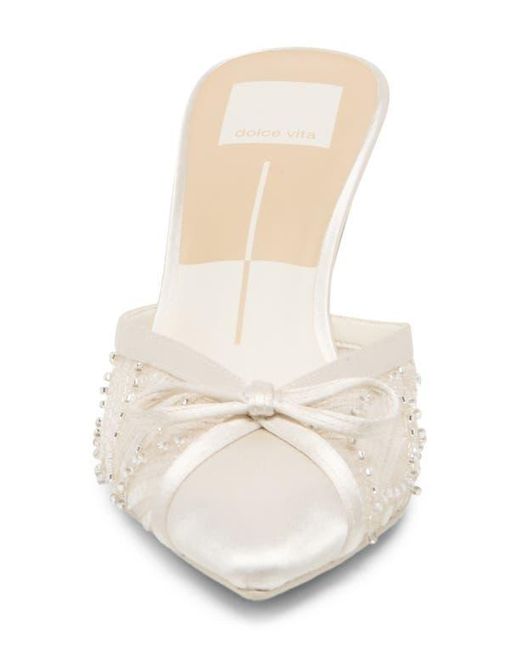 Dolce Vita White Emit Pointed Toe Pump