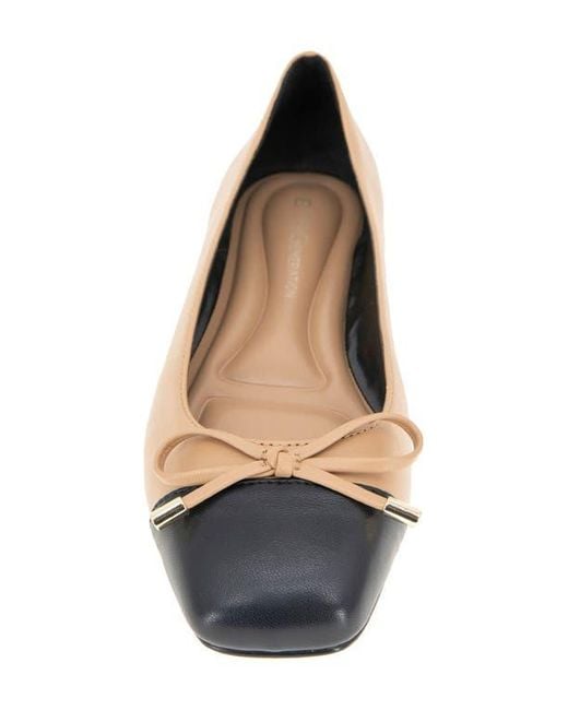 BCBGMAXAZRIA Multicolor Hartly Cap Toe Ballet Flat