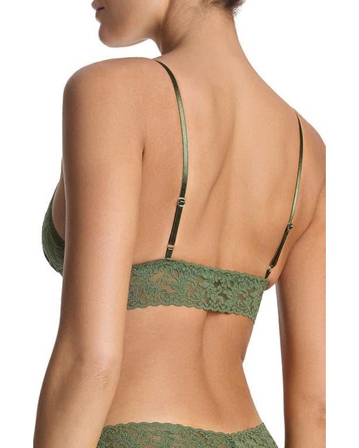 Hanky Panky Green Signature Lace Padded Bralette