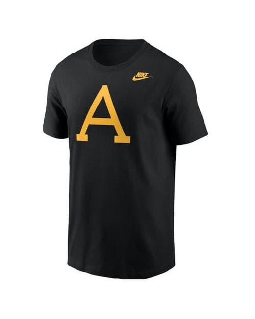 Nike Black Army Knights A Logo West Point Classic Collection T-Shirt for men