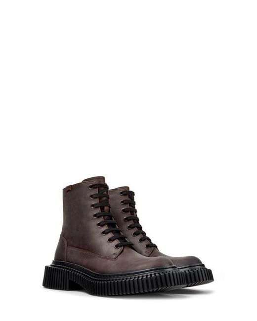 Camper Brown Pix Berlin Combat Boot