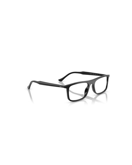 Ray-Ban Black 53Mm Rectangle Optical Glasses