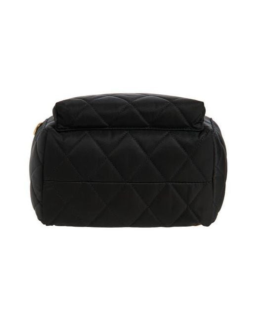 Burberry Black Horseshoe Quilted Nylon Backpack