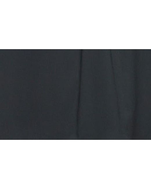 Staud Black Stretch Cotton Halter Midi Dress
