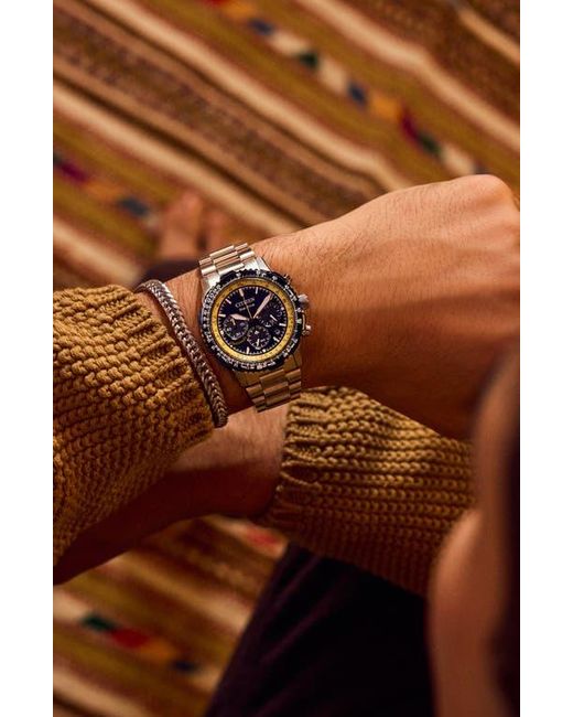 Citizen Eco-Drive Promaster Air Navihawk - Orologio Solare Cronografo, 40 Mm, Cinturino Acciaio, 20 Bar