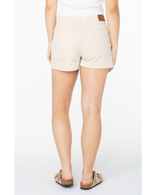 Roxy White Throwback Corduroy Shorts