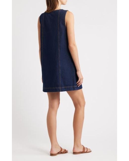 FRNCH Blue Nala Denim Tank Dress